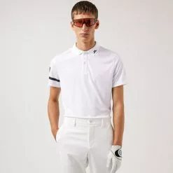 J.Lindeberg Heath Regular Fit Golf Polo - White