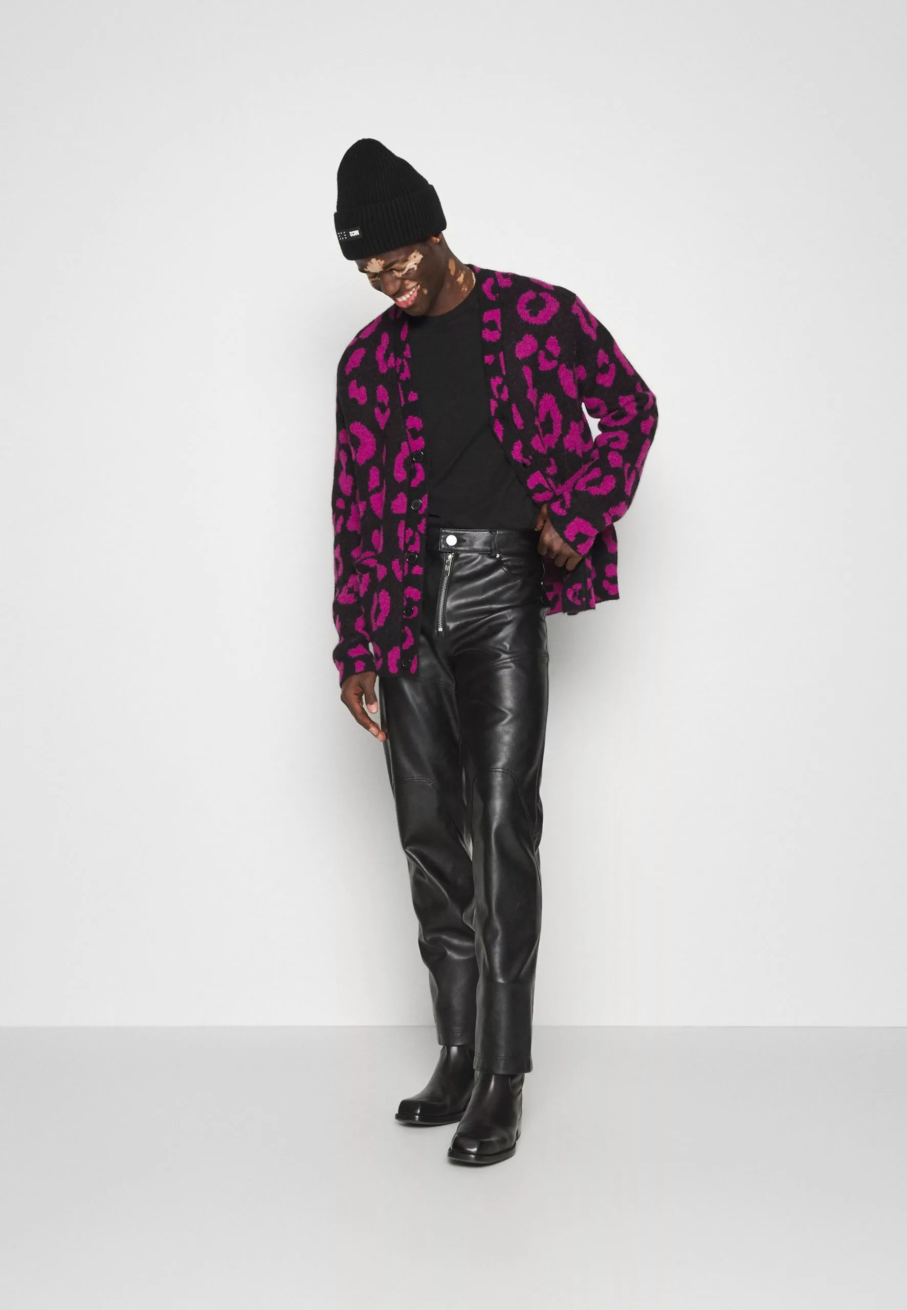 J.Lindeberg Lazaro Hairy Cardigan - Cardigan - Wild Aster - Bilde 5