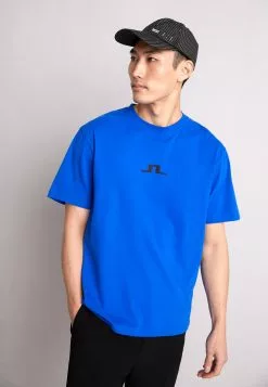 J.Lindeberg Darcy Logo Tee - T-Shirts Med Print - Lapis Blue