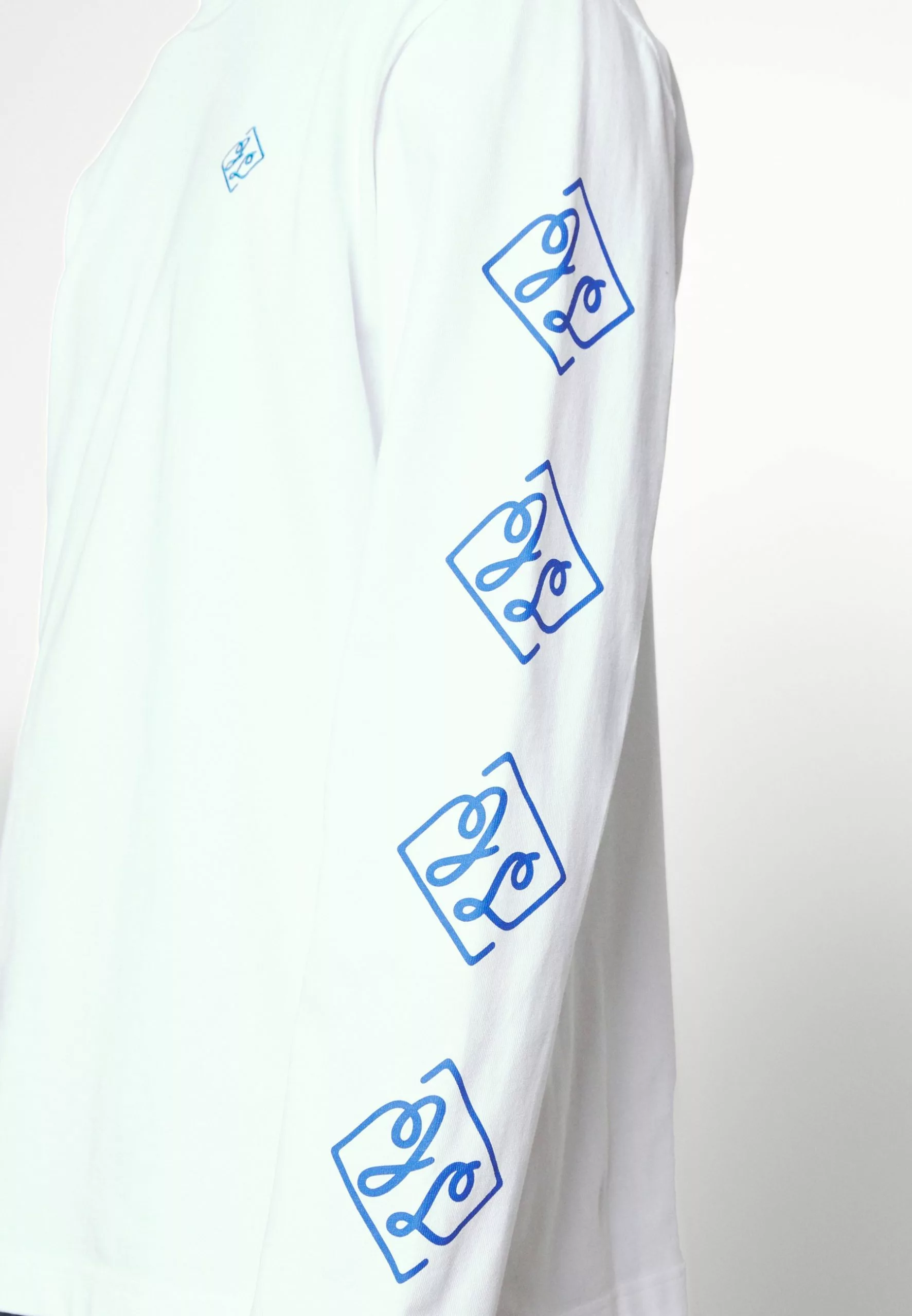 J.Lindeberg Camilo Graphic - Topper Langermet - Cloud White - Bilde 7