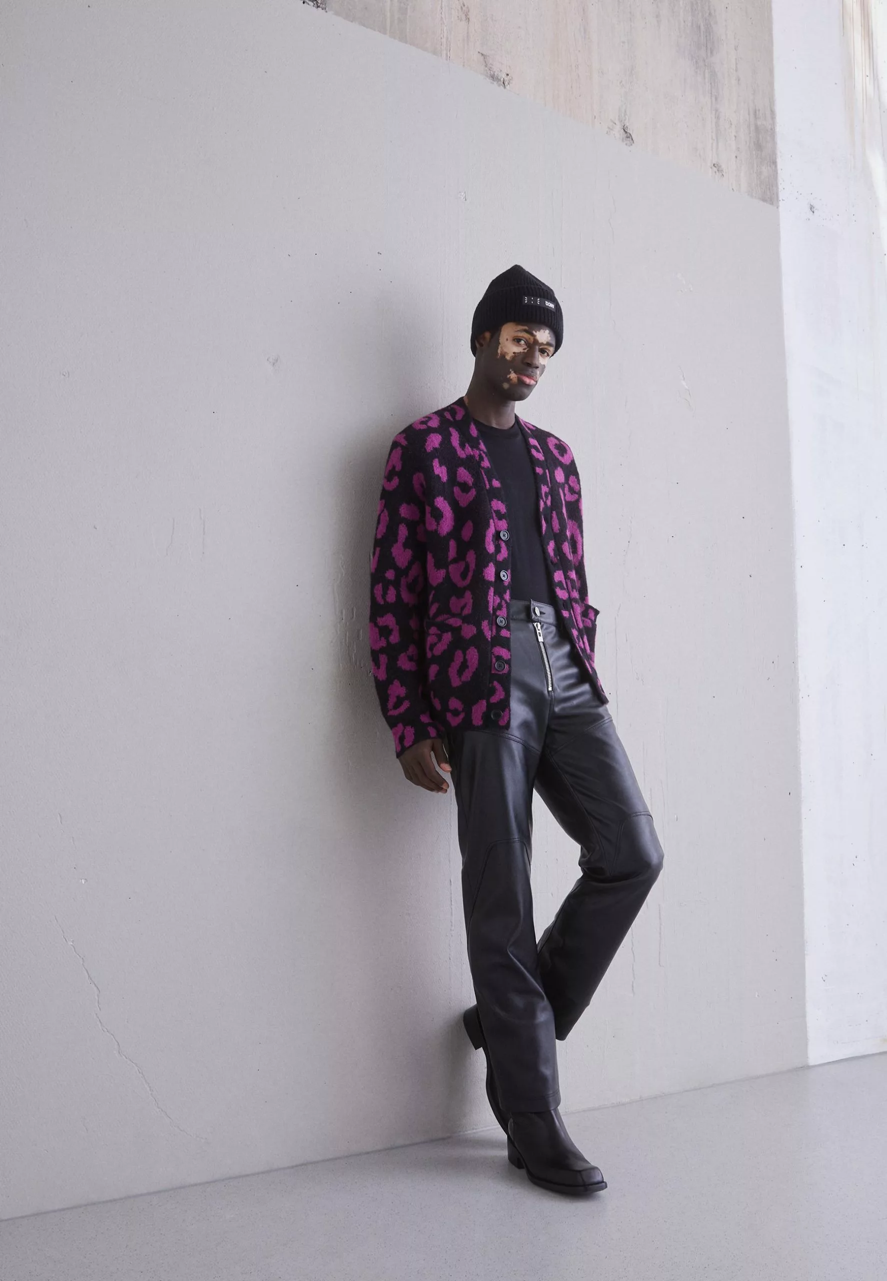 J.Lindeberg Lazaro Hairy Cardigan - Cardigan - Wild Aster - Bilde 2