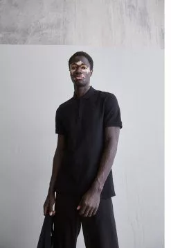 J.Lindeberg Arlo Logo Patch - Poloskjorter - Black