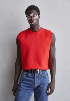 J.Lindeberg Vian Crewneck Slipover - Strikkegenser - Fiery Red