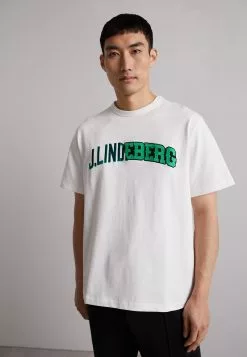 J.Lindeberg Camilo Graphic - T-Shirts Med Print - White
