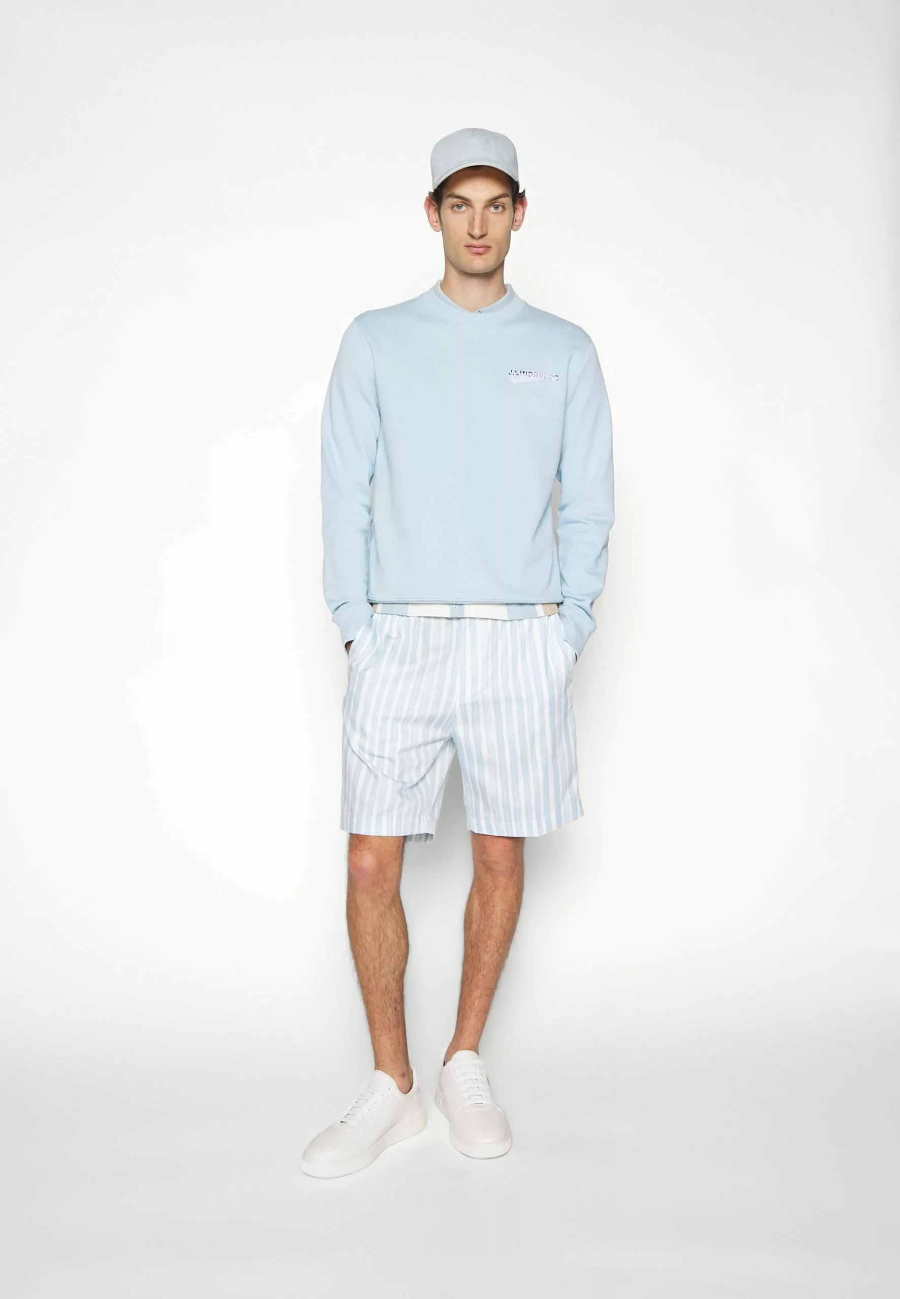 J.Lindeberg Crew Neck - Topper Langermet - Dream Blue - Bilde 5