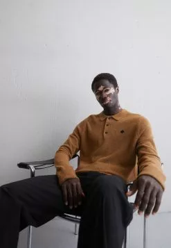 J.Lindeberg Yann Logo - Strikkegenser - Chipmunk