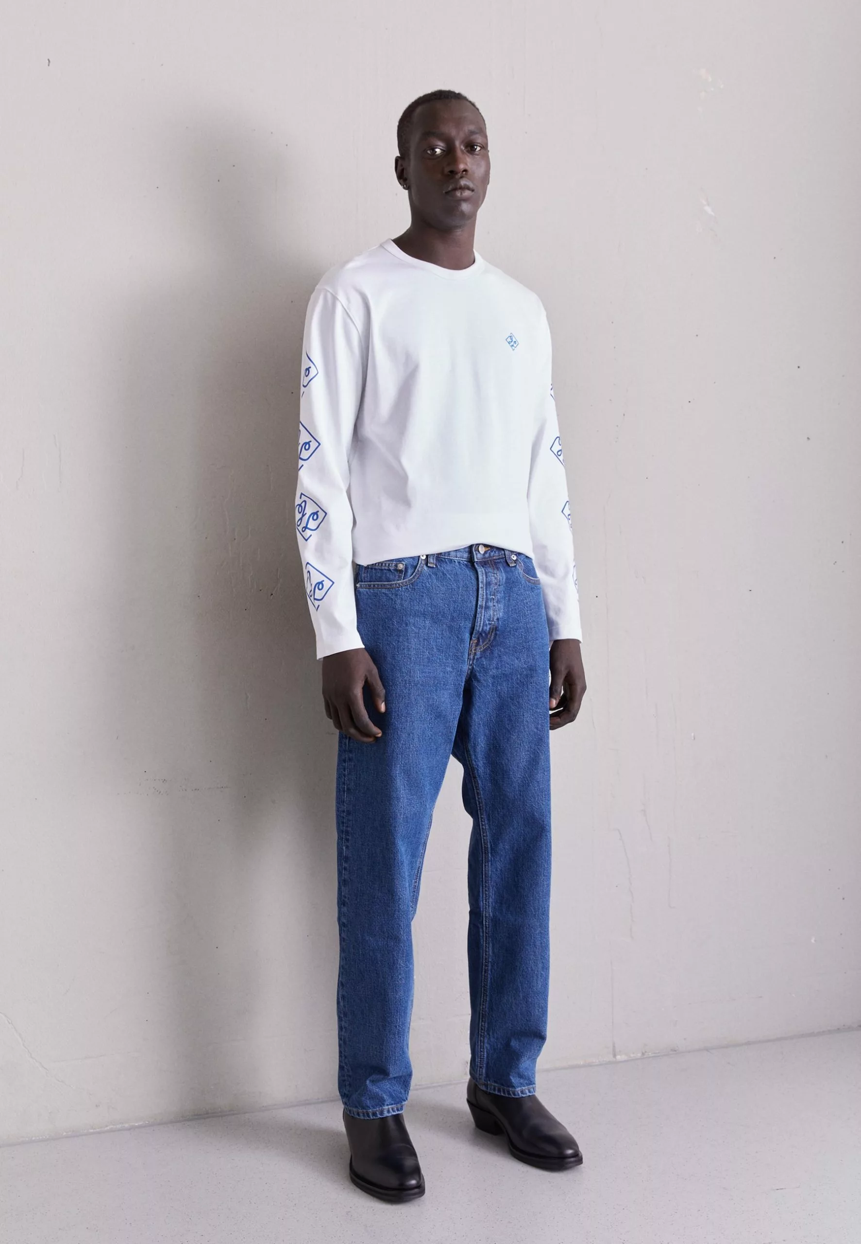 J.Lindeberg Camilo Graphic - Topper Langermet - Cloud White - Bilde 2