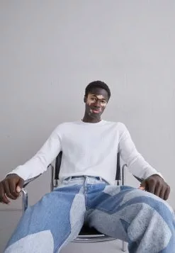 J.Lindeberg Archer Structure - Strikkegenser - Cloud White