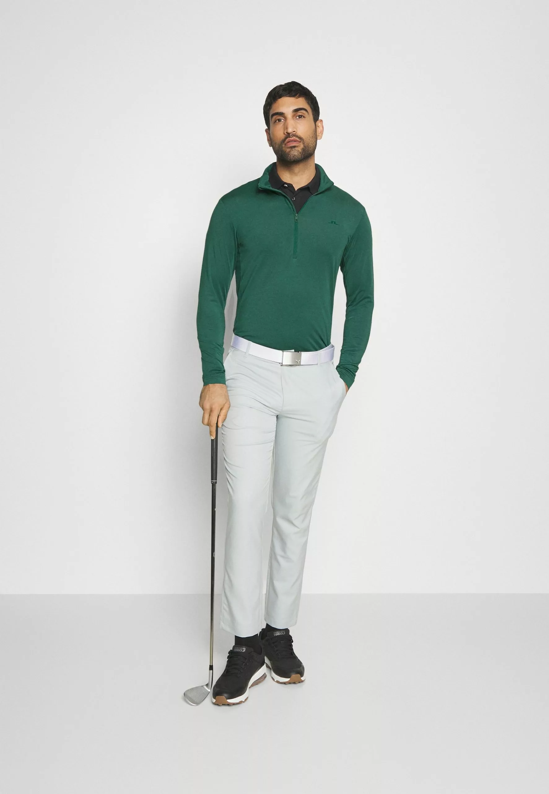 Luke Half Zip Mid Layer - Topper Langermet - Rain Forest Melange - Bilde 2