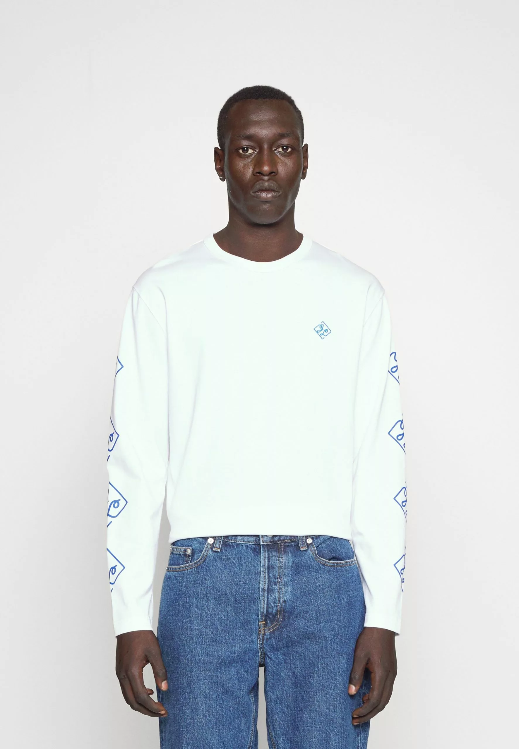 J.Lindeberg Camilo Graphic - Topper Langermet - Cloud White - Bilde 3