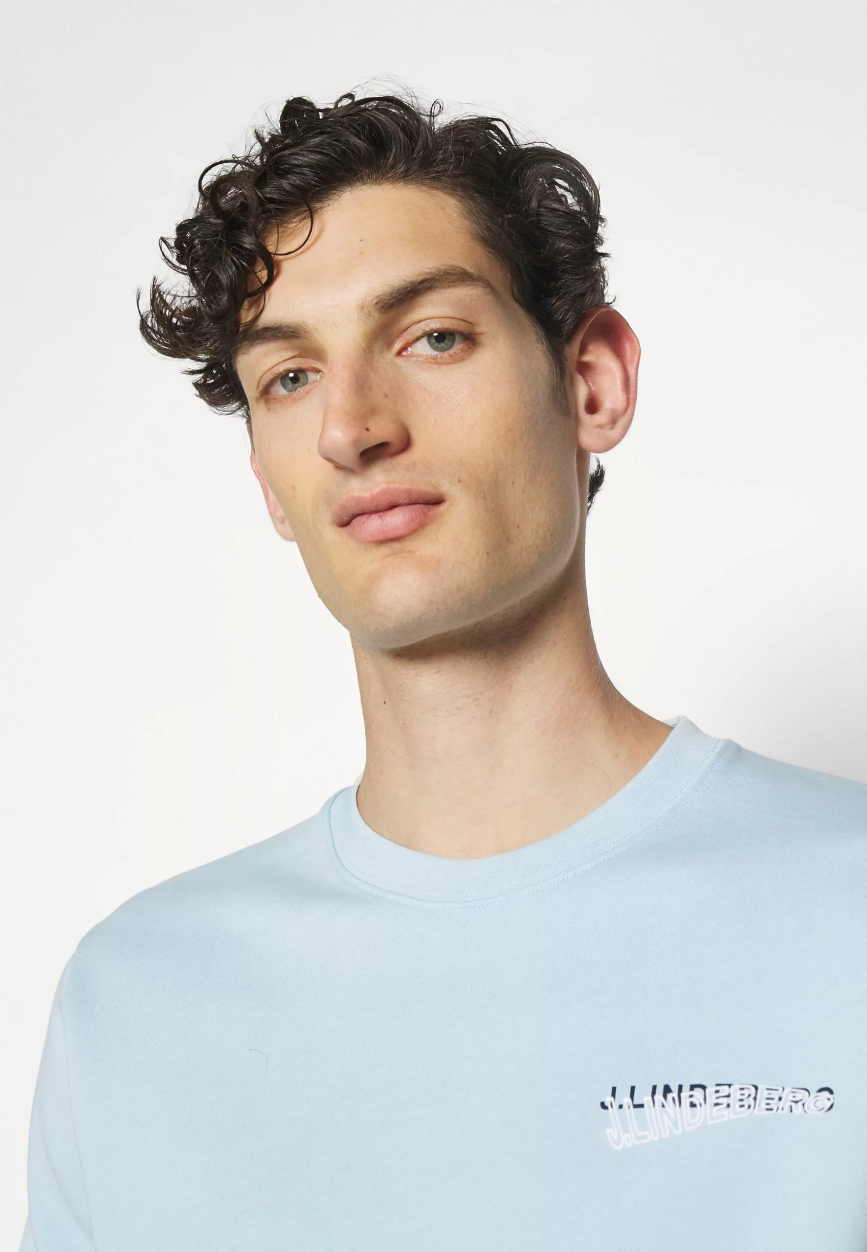 J.Lindeberg Crew Neck - Topper Langermet - Dream Blue - Bilde 6