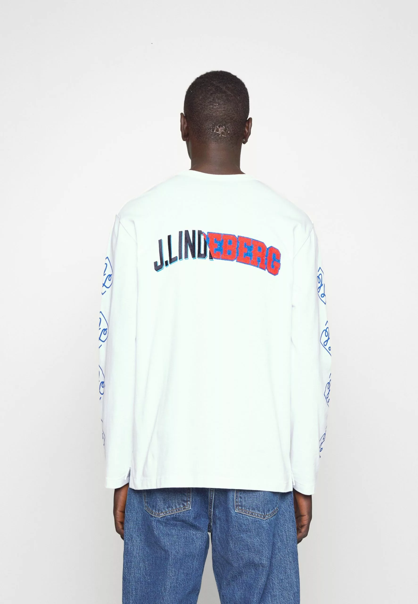 J.Lindeberg Camilo Graphic - Topper Langermet - Cloud White - Bilde 4