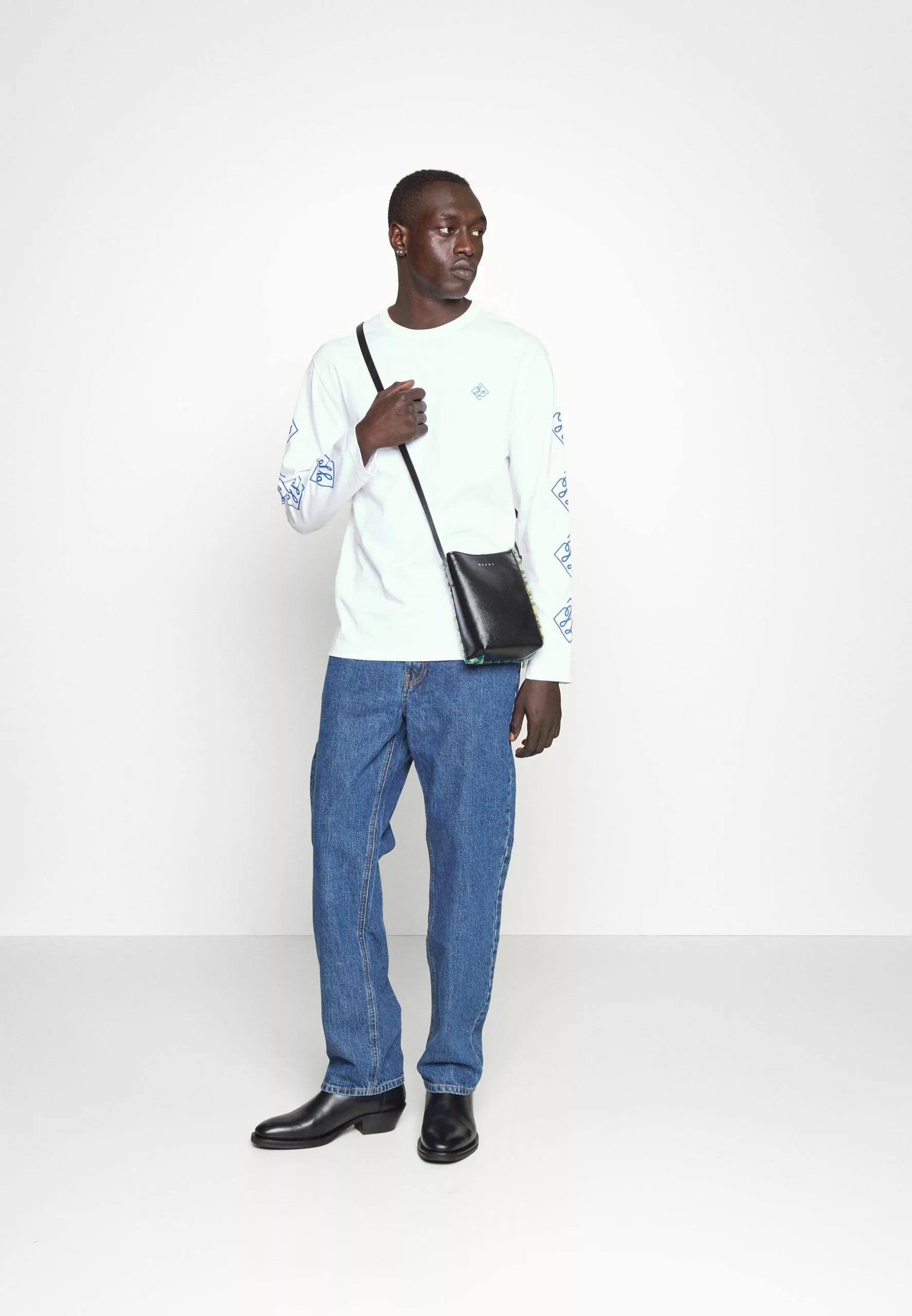 J.Lindeberg Camilo Graphic - Topper Langermet - Cloud White - Bilde 5