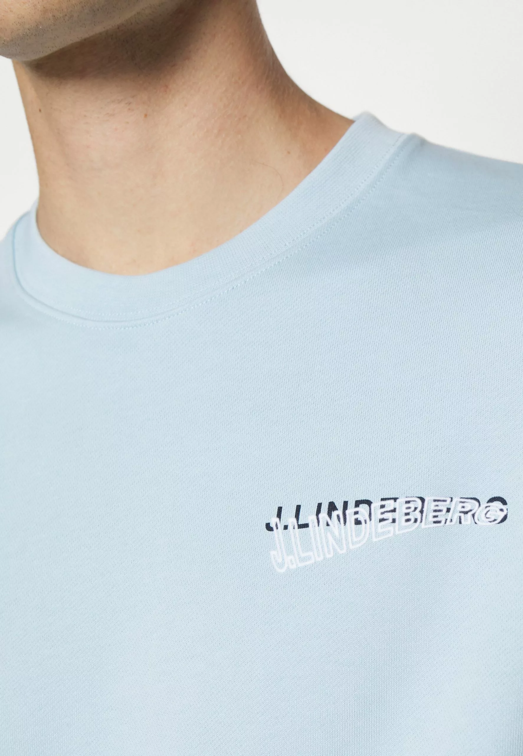 J.Lindeberg Crew Neck - Topper Langermet - Dream Blue - Bilde 8