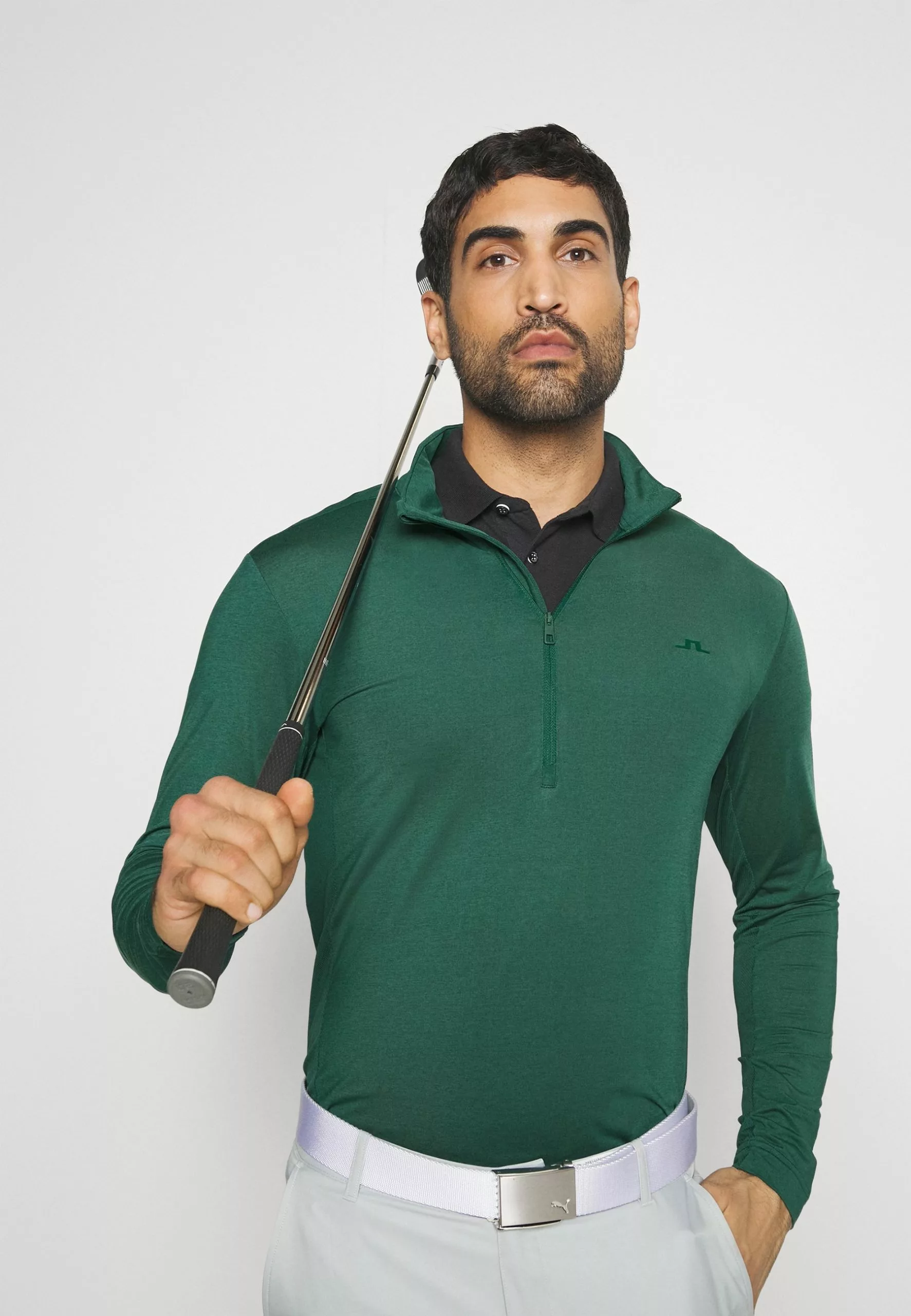 Luke Half Zip Mid Layer - Topper Langermet - Rain Forest Melange - Bilde 4